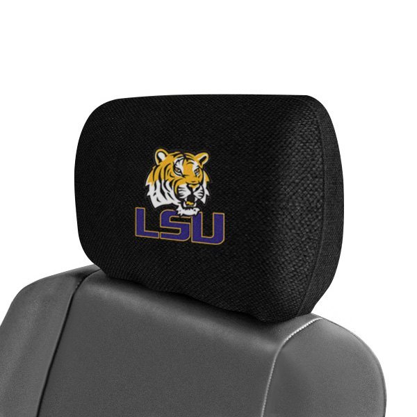  FanMats® - Headrest Covers with Embroidered Louisiana State University Logo