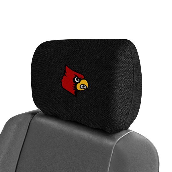  FanMats® - Headrest Covers with Embroidered University of Louisville Logo