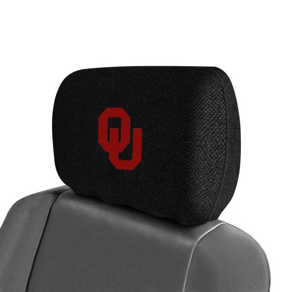  FanMats® - Headrest Covers with Embroidered University of Oklahoma Logo