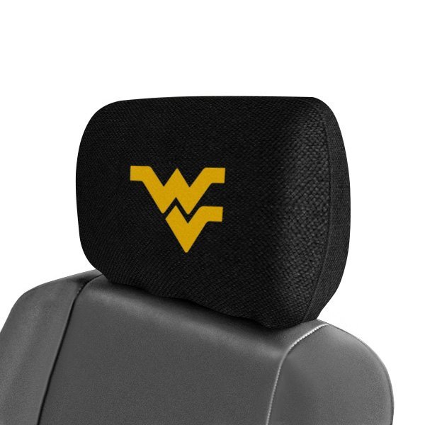  FanMats® - Headrest Covers with Embroidered West Virginia University Logo
