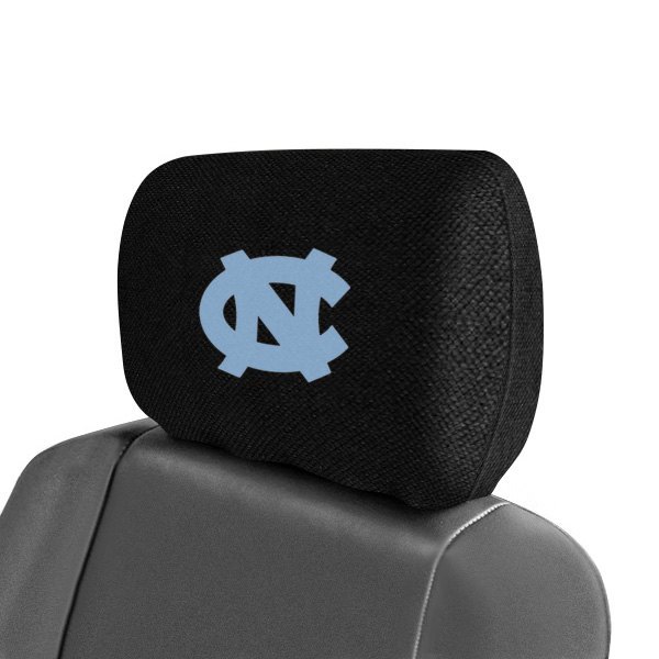  FanMats® - Headrest Covers with Embroidered University of North Carolina - Chapel Hill - NC Logo