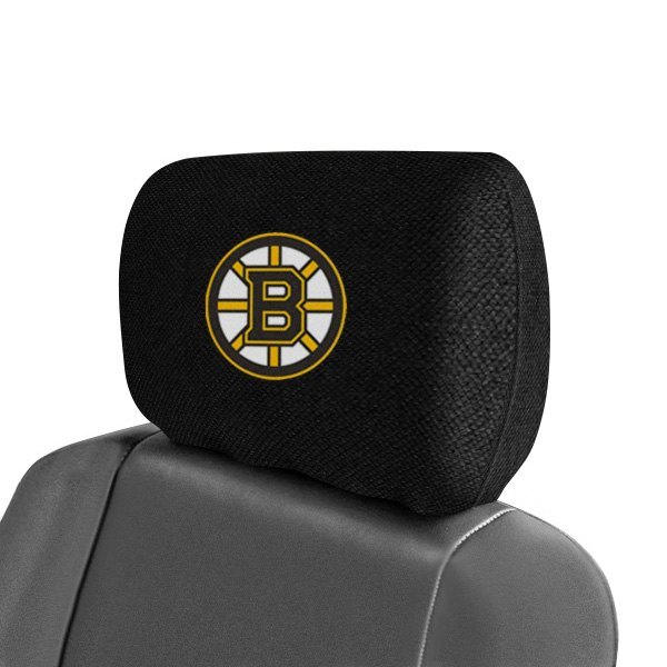  FanMats® - Headrest Covers with Embroidered Boston Bruins Logo