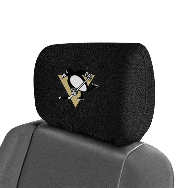  FanMats® - Headrest Covers with Embroidered Pittsburgh Penguins Logo