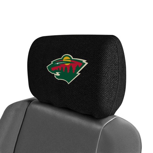  FanMats® - Headrest Covers with Embroidered Minnesota Wild Logo