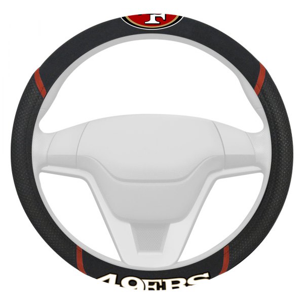 FanMats® 15042 Steering Wheel Cover with NFL San Francisco 49ers Logo