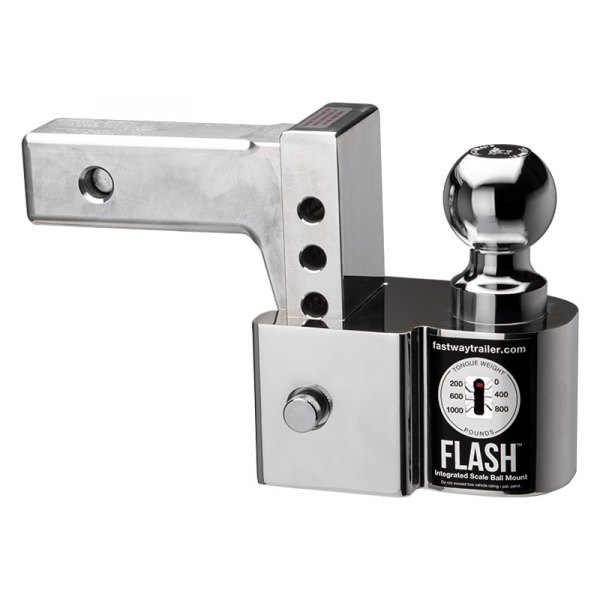 Fastway® - Class 4 FLASH™ Integrated Scale Adjustable 6" Drop / 7" Rise Dual Ball Mount for 2" Receivers