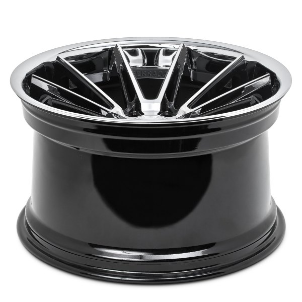 FERRADA® CM2 Wheels - Black with Machined Face with Chrome Lip Rims
