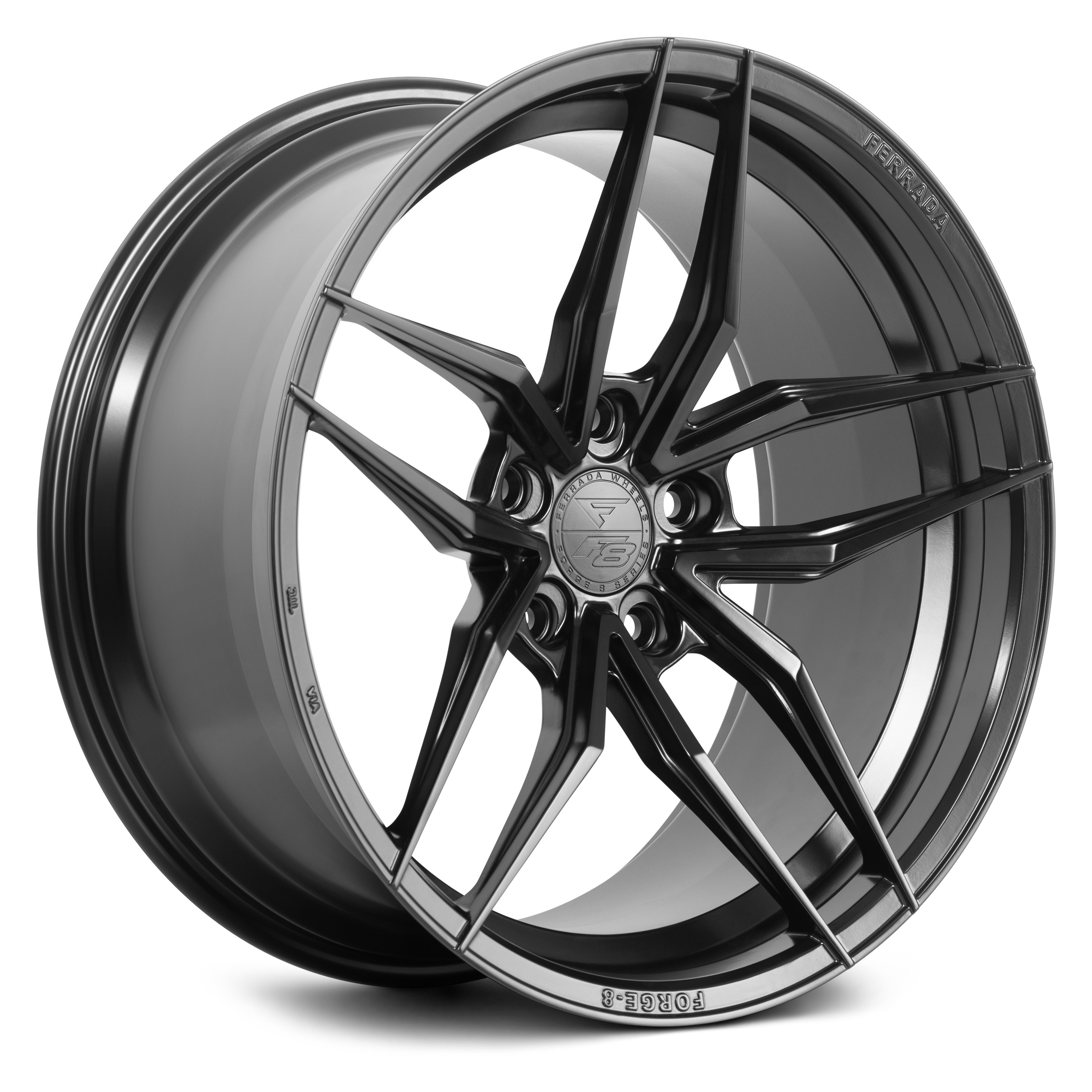 FERRADA® FORGE-8 FR5 Wheels - Matte Black Rims - FR5201155115MB28