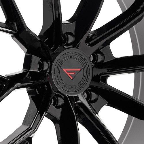 FERRADA® FORGE-8 FR9 Wheels - Obsidian Black Rims - FR922125112OB25