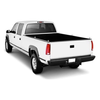 Fey Automotive® - Perfect Match Series Full Width Black Powder Coated Rear OE Style Bumper