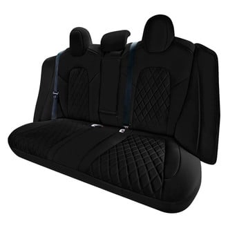 FH Group® - Faux Leather 2nd Row Black Custom Seat Covers