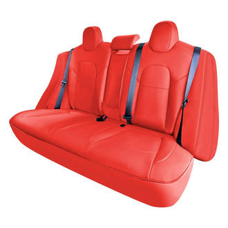 FH Group® - Faux Leather 2nd Row Red Custom Seat Covers