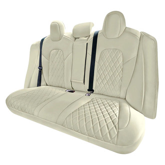 FH Group® - Faux Leather 2nd Row Beige Custom Seat Covers