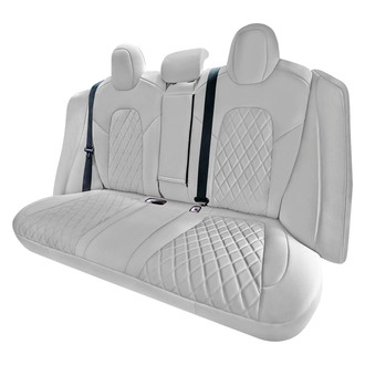 FH Group® - Faux Leather 2nd Row Gray Custom Seat Covers