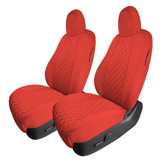 FH Group® - Faux Leather 1st Row Red Custom Seat Covers