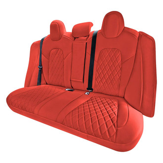 FH Group® - Faux Leather 2nd Row Red Custom Seat Covers