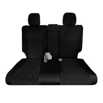 FH Group® - Neoprene 3rd Row Black & Beige Custom Seat Covers
