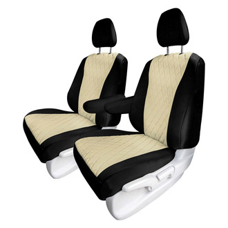 FH Group® - Neoprene 1st Row Black & Beige Custom Seat Covers