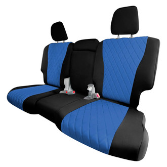 FH Group® - Neoprene 2nd Row Black & Blue Custom Seat Covers