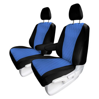 FH Group® - Neoprene 1st Row Black & Blue Custom Seat Covers