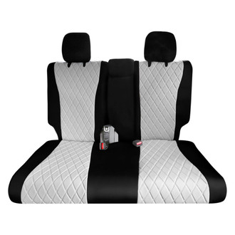 FH Group® - Neoprene 3rd Row Black & Gray Custom Seat Covers