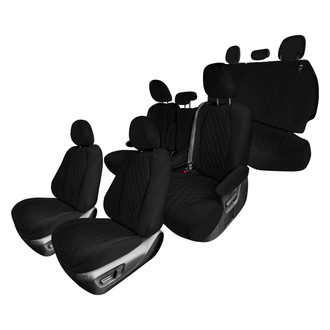 FH Group® - Neoprene 1st, 2nd and 3rd Row Black Custom Seat Covers
