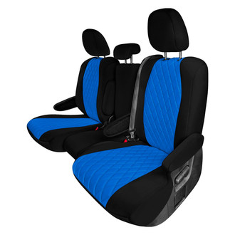 FH Group® - Neoprene 2nd Row Black & Blue Custom Seat Covers
