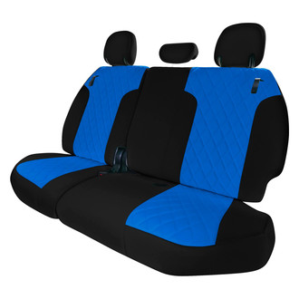 FH Group® - Neoprene 3rd Row Black & Blue Custom Seat Covers