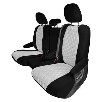 FH Group® - Neoprene 2nd Row Black & Gray Custom Seat Covers