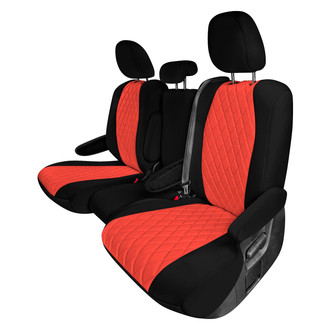 FH Group® - Neoprene 2nd Row Black & Red Custom Seat Covers
