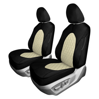 FH Group® - Neoprene 1st Row Black & Beige Custom Seat Covers