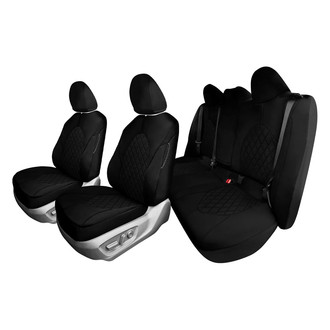 FH Group® - Neoprene 1st and 2nd Row Black Custom Seat Covers