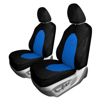 FH Group® - Neoprene 1st Row Black & Blue Custom Seat Covers