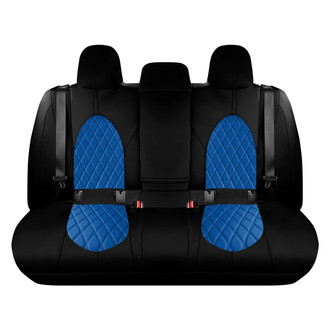 FH Group® - Neoprene 2nd Row Black & Blue Custom Seat Covers