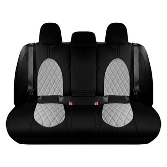 FH Group® - Neoprene 2nd Row Black & Gray Custom Seat Covers