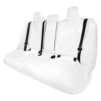 FH Group® - Faux Leather 1st Row White Custom Seat Covers