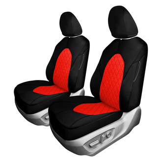 FH Group® - Neoprene 1st Row Black & Red Custom Seat Covers