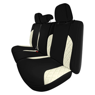 FH Group® - Neoprene 2nd Row Black & Beige Custom Seat Covers