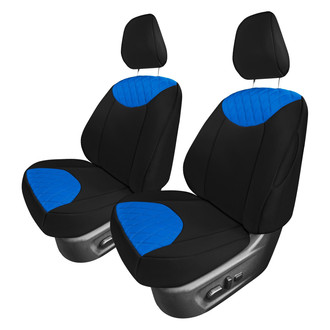 FH Group® - Neoprene 1st Row Black & Blue Custom Seat Covers