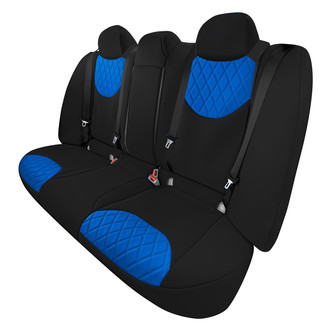 FH Group® - Neoprene 2nd Row Black & Blue Custom Seat Covers