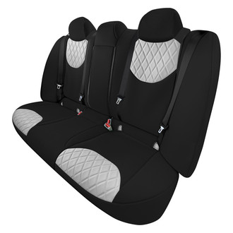 FH Group® - Neoprene 2nd Row Black & Gray Custom Seat Covers