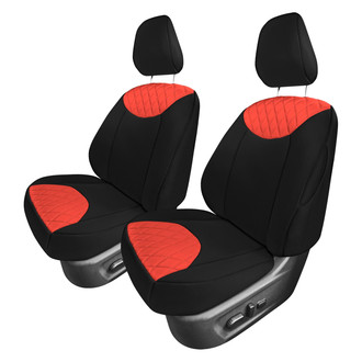 FH Group® - Neoprene 1st Row Black & Red Custom Seat Covers