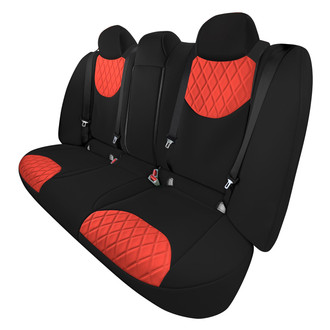 FH Group® - Neoprene 2nd Row Black & Red Custom Seat Covers