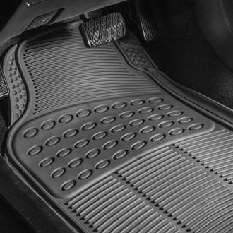 FH Group® - High Quality ClimaProof™ 1st & 2nd Row Gray Rubber Floor Mat Set