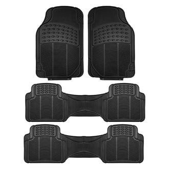 FH Group® - High Quality ClimaProof™ 1st, 2nd & 3rd Row Black Rubber Floor Mat Set