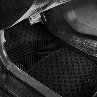 FH Group® - ClimaProof™ 1st & 2nd Row Black Vinyl Floor Mat Set