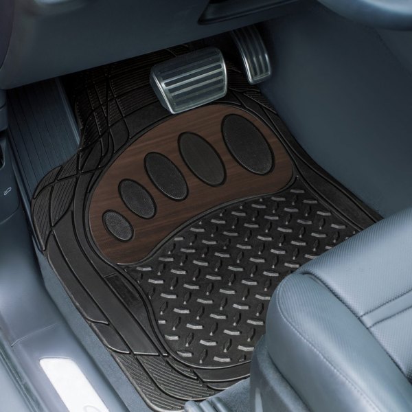  FH Group® - Trimmable ClimaProof™ Brown/Black Floor Mat Set
