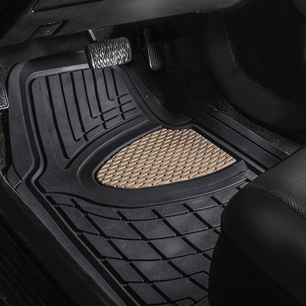  FH Group® - Premium Beige Floor Mat Set