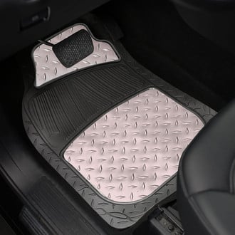 FH Group® - ClimaProof™ Trimmable 1st & 2nd Row Gray Rubber Floor Mat Set