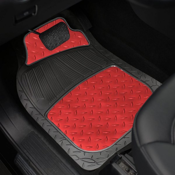  FH Group® - ClimaProof™ Trimmable Red Floor Mat Set